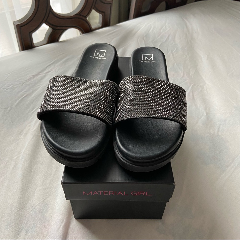 MATERIAL GIRL GLITTER SANDALS - Picture 3 of 5
